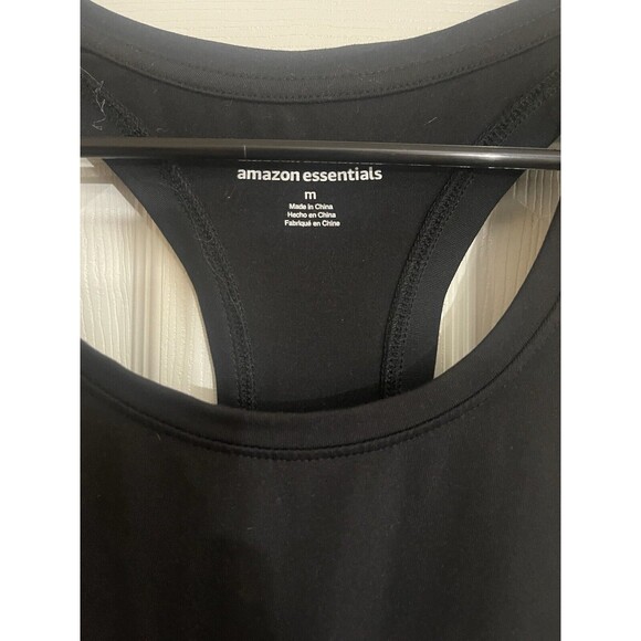 Amazon Essentials Women's Tech Stretch Racerback Tank Top Black Medium - Picture 4 of 7